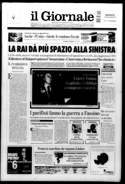 Il giornale : quotidiano del mattino